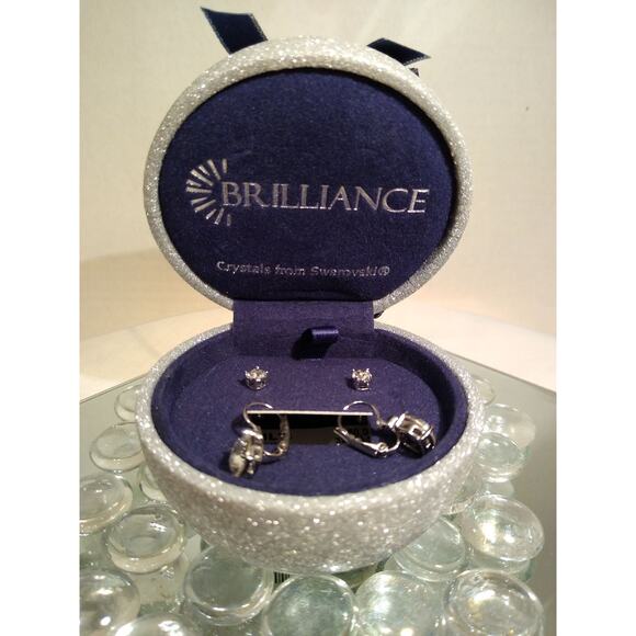 Brilliance Earrings with Swarovski cryst - Picture 2 of 5